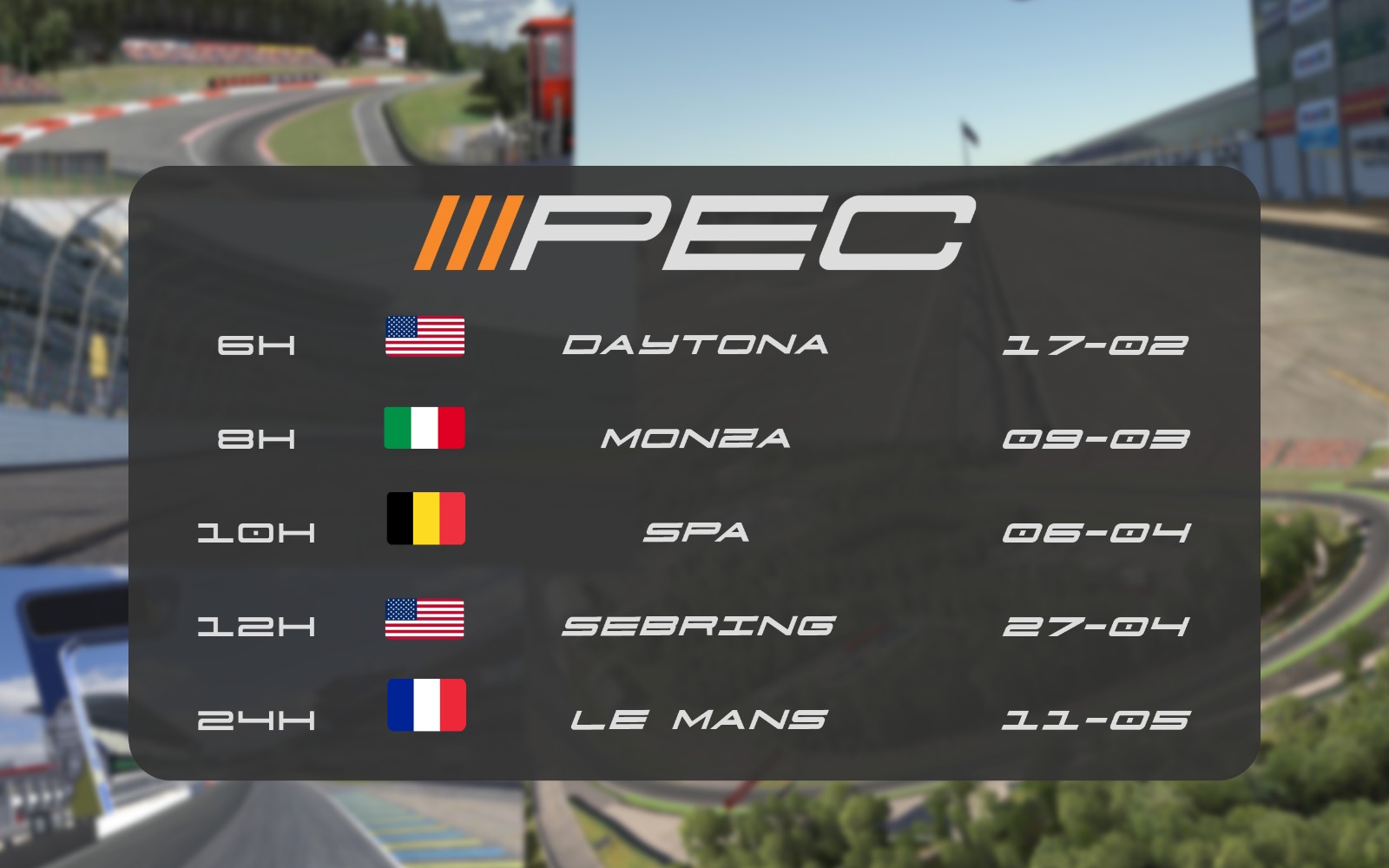 Platinum Racing League - PEC